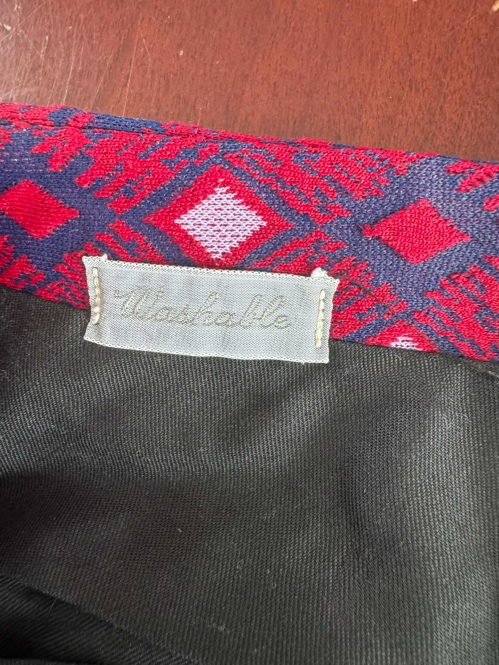 Swagger RARE Geometric Diamond Pants Retro Hippie Mod Disco Vintage 70s Trousers - Picture 5 of 5